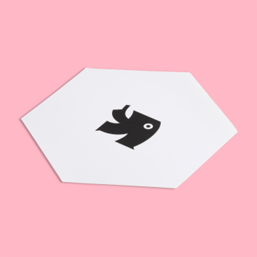 Hexagon kaarten drukken