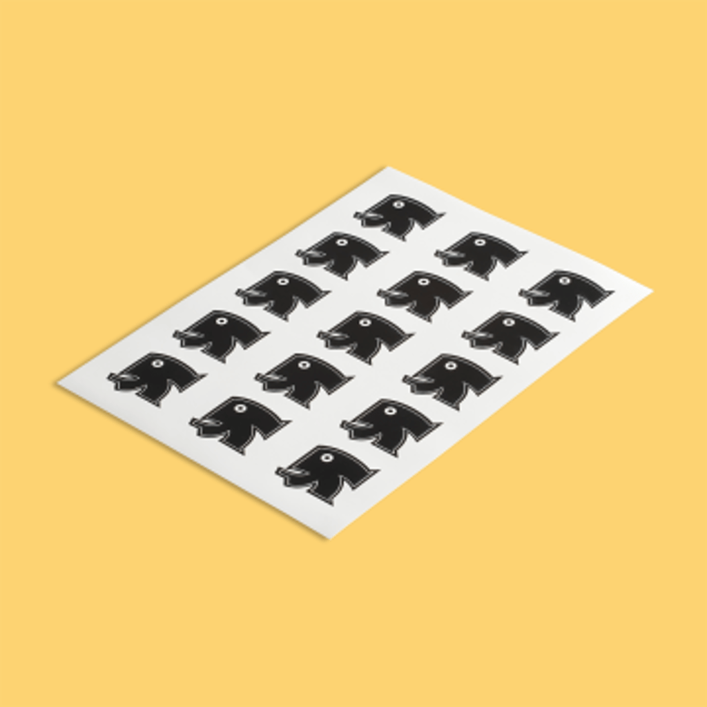 Stickervellen drukken