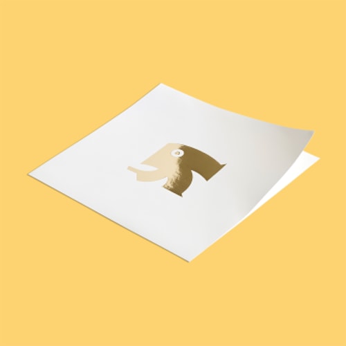 Stickers met foliedruk