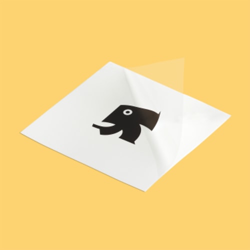 Transparante stickers drukken