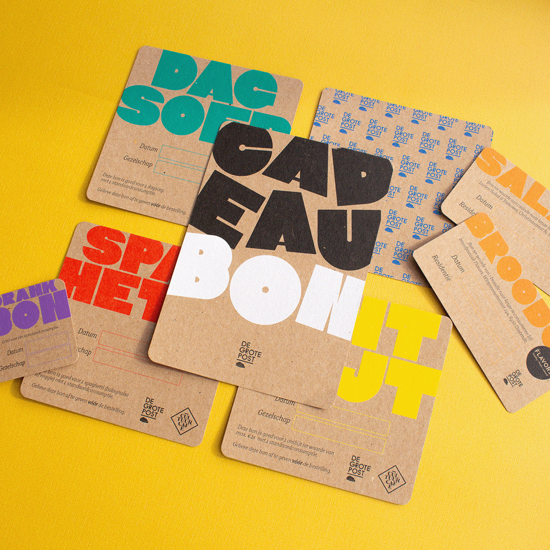 cadeaubon kraftpapier