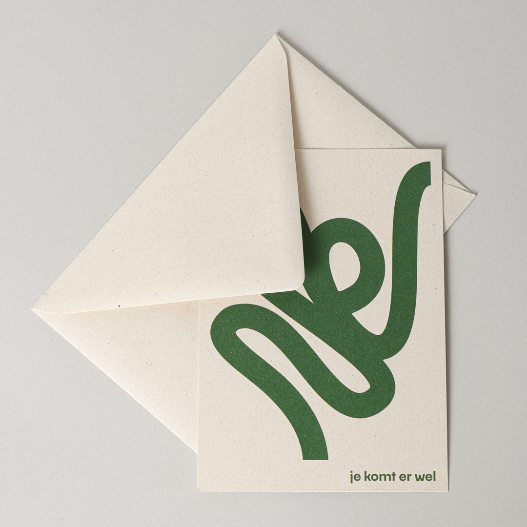 Crèmekleurige envelop