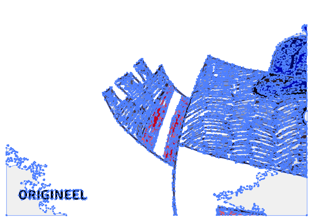 Overtrekresultaat Illustrator