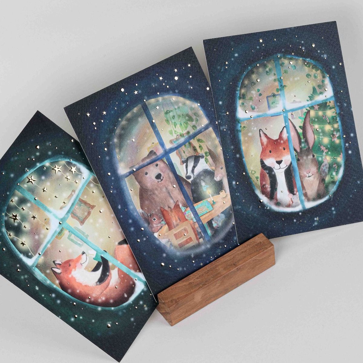 Kerstkaarten met dieren