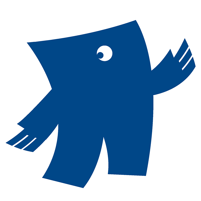 Blauw in drukwerk