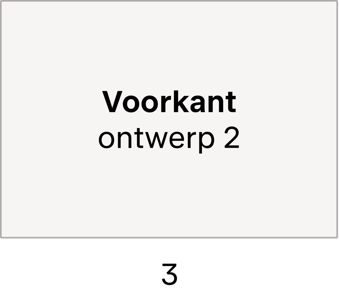 Pagina 3: voorkant ontwerp 2