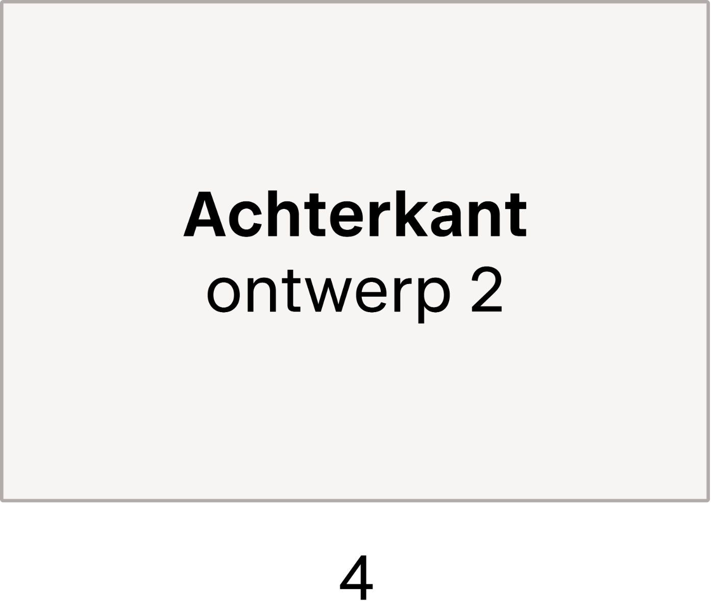 Pagina 4: achterkant ontwerp 2