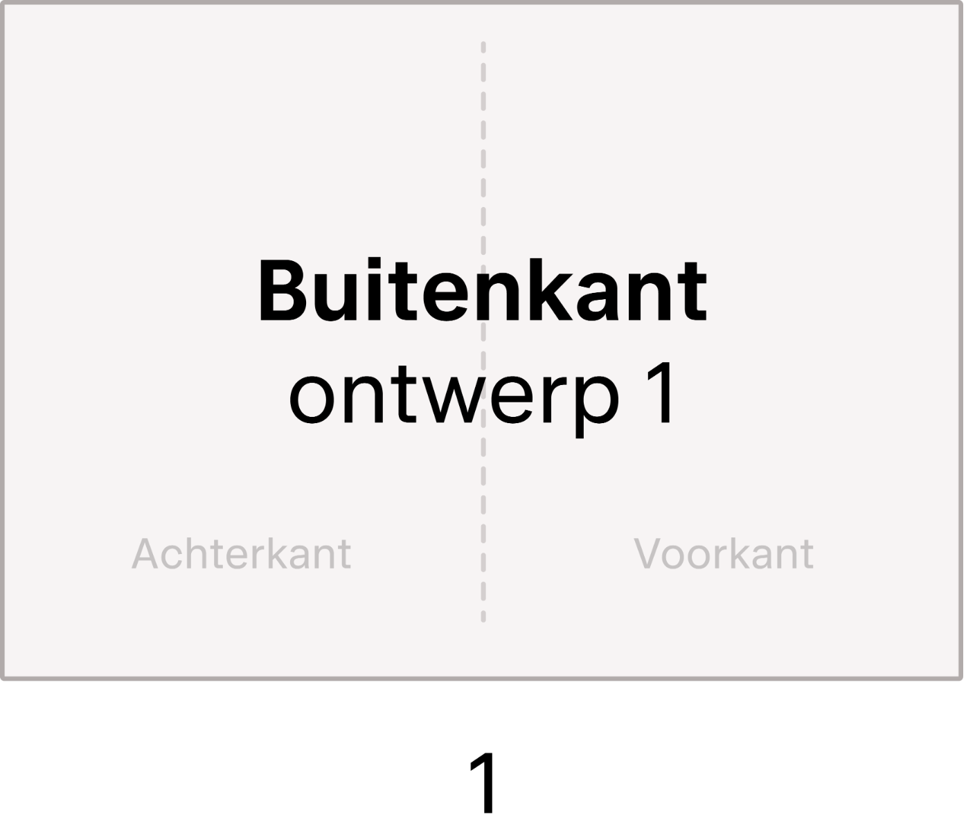 Pagina 1: voorkant ontwerp 1